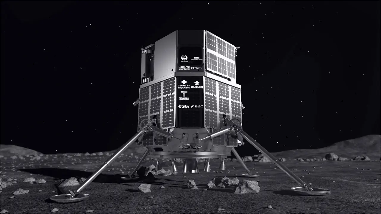 Hakuto-R M1 Lunar Landing