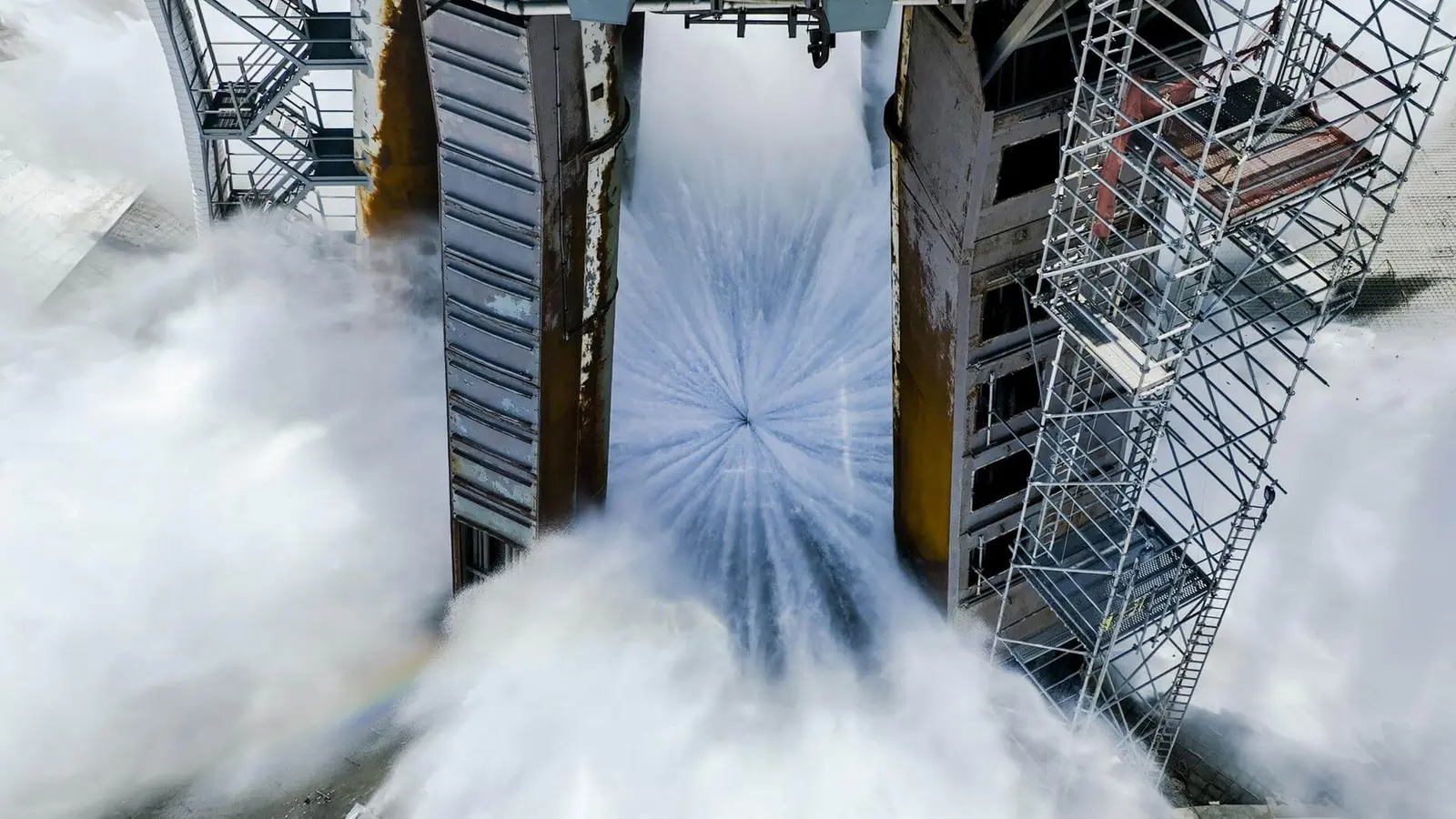 SpaceX Starship Flame Deflector Test